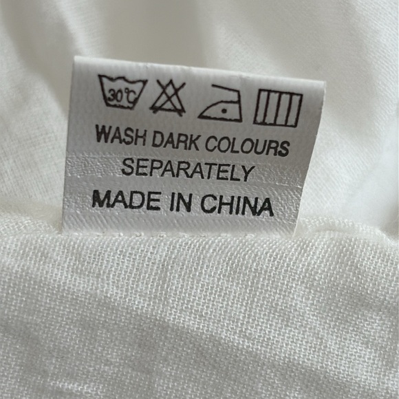 Petal & Pup Beige Cut Out Gingham Dress 100% Cotton Mini Puff Sleeves Size 4 - Picture 11 of 13